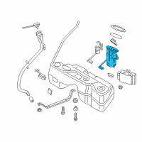 OEM 2017 BMW X4 Fuel Pump Module Assembly, Right Diagram - 16-11-7-319-502