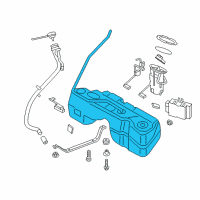 OEM BMW X4 Plastic Fuel Tank Diagram - 16-11-7-220-743