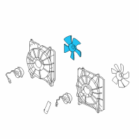 OEM Honda Crosstour Fan, Cooling Diagram - 19020-RWK-J01