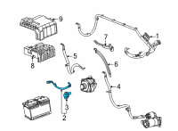 OEM 2021 Chevrolet Silverado 2500 HD Negative Cable Diagram - 84772925