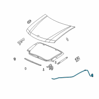 OEM Oldsmobile Release Cable Diagram - 21997874