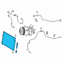 OEM 2016 Scion iM Condenser Diagram - 88450-12340