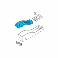 OEM 2002 Ford Escape Console Panel Diagram - YL8Z-78045E24-AAB