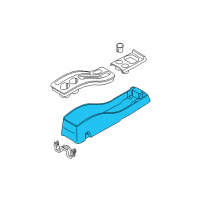 OEM 2002 Ford Escape Console Panel Diagram - YL8Z-78045A36-AAB