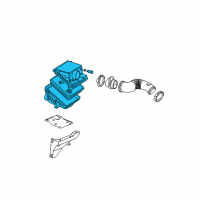 OEM 2002 GMC Sierra 3500 Cleaner Asm, Air Diagram - 19201277