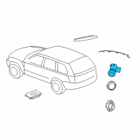 OEM 2014 Dodge Charger Sensor-Park Assist Diagram - 1EW63TZZAA