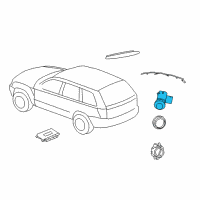 OEM Dodge Ram 3500 Sensor-Park Assist Diagram - 1EW63TZZAA