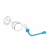 OEM Lexus Socket & Wire, Rear Lamp Diagram - 81585-53010