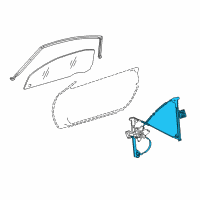 OEM 2007 Chrysler Crossfire Window Regulator Front Right Diagram - 5099654AA