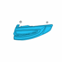 OEM 2013 Ford Fusion Tail Lamp Assembly Diagram - DS7Z-13404-H