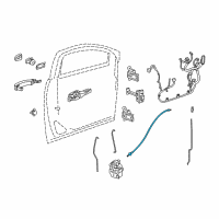 OEM 2017 Chevrolet Trax Lock Cable Diagram - 42541070