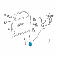 OEM Buick Encore Latch Diagram - 13579497