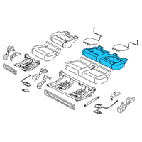 OEM 2018 Ford F-350 Super Duty Seat Cushion Pad Diagram - FL3Z-1663841-G