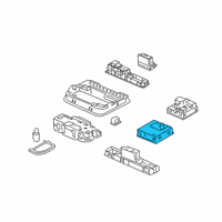 OEM 2020 Honda Insight LIGHT ASSY. *NH882L* Diagram - 34180-TXM-A01ZA