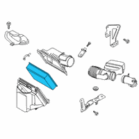 OEM Ford F-250 Super Duty Air Filter Diagram - LC3Z-9601-A