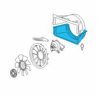 OEM 2007 GMC Sierra 3500 HD Lower Shroud Diagram - 15860927