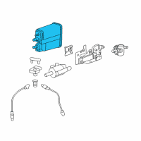 OEM 2018 Chevrolet Silverado 3500 HD Canister Asm-Evap Emission Diagram - 84106546