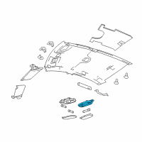 OEM 2011 Chrysler 200 Lamp-Dome Diagram - 5JG55DX9AD