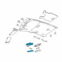 OEM Dodge Avenger Lamp-Reading Diagram - 1FA92HL1AD