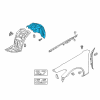 OEM 2012 Infiniti M56 PROTCT Front FND L Diagram - 63843-1MA1A