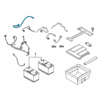 OEM 2021 Ford Transit-350 HD Positive Cable Diagram - CK4Z-14300-A