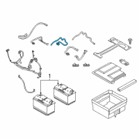 OEM 2018 Ford Transit-150 Positive Cable Diagram - CK4Z-14300-L