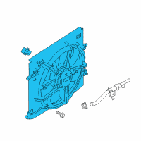 OEM Nissan Rogue Sport Motor & Fan Assy-W/Shroud Diagram - 21481-6MA0A