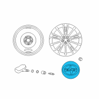 OEM Scion FR-S Center Cap Diagram - SU003-00798