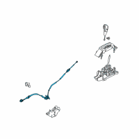 OEM 2014 Ford Flex Shift Control Cable Diagram - 8A8Z-7E395-D