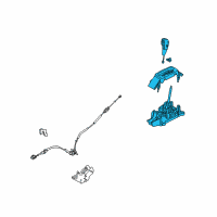 OEM Ford Flex Gear Shift Assembly Diagram - AA8Z-7210-AA