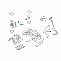 OEM Infiniti EX35 Fuel Gauge Sending Unit Diagram - 25060-1BA1C