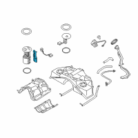 OEM 2016 Infiniti QX50 Bracket-Pump, In Tank Diagram - 17045-1EA0A