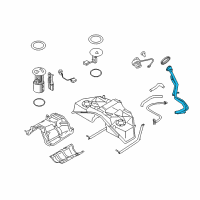 OEM Infiniti Tube Assy-Filler Diagram - 17221-1UX0D