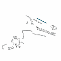 OEM 2010 Hummer H3 Wiper Asm-Windshield (RH Insert) Diagram - 10389556