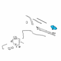 OEM 2007 Hummer H3 Front Motor Diagram - 10389558