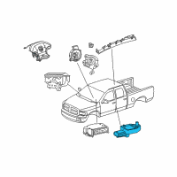 OEM 2005 Dodge Ram 1500 Sensor-Impact Diagram - 56043167AB