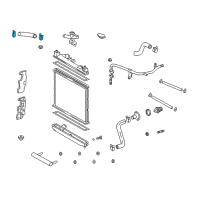 OEM 2000 Toyota Echo Upper Hose Clamp Diagram - 90467-34006