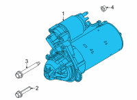 OEM 2022 Ram 1500 Engine Starter Diagram - R8080460AB