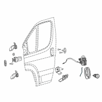 OEM Ram ProMaster 2500 Link-Latch ACTUATING Diagram - 68134162AA