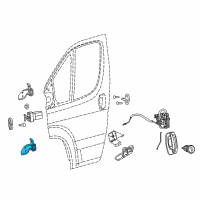 OEM Ram ProMaster 2500 Front Door Hinge Left Diagram - 68135089AB