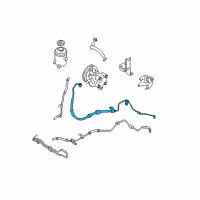 OEM 2009 Hyundai Accent Hose Assembly-Power Steering Oil Pressure Diagram - 57510-1E001