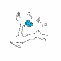 OEM 2008 Hyundai Accent Pump Assembly-Power Steering Oil Diagram - 57100-1E000