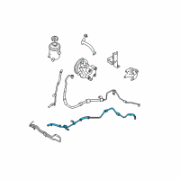 OEM Hyundai Accent Tube & Hose Assembly-Return Diagram - 57520-1E011