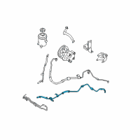 OEM 2008 Hyundai Accent Tube & Hose Assembly-Return Diagram - 57520-1E001