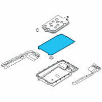 OEM 2021 Ford Police Interceptor Utility Pan Gasket Diagram - L1MZ-7F396-A