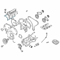 OEM Nissan 350Z Rocker Cover Gasket Diagram - 13270-8J102