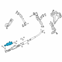 OEM 2018 Nissan Titan XD Converter Assembly-Diesel Particulate Filter Diagram - 208D2-EZ40B