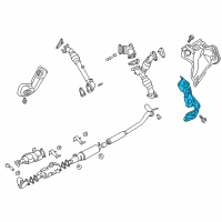 OEM Nissan Titan XD Cover-Exhaust Manifold Diagram - 16590-EZ41E