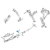 OEM Nissan Bracket-Exhaust Mounting Diagram - 20734-EZ40B