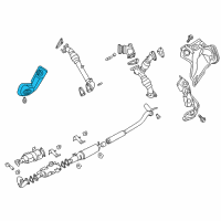 OEM Nissan Titan XD Cover-Exhaust Manifold Diagram - 16590-EZ41B